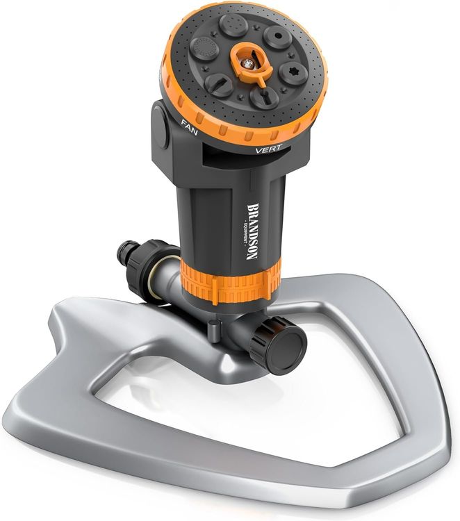 Brandson Gartensprinkler Metall 360 Grad 200 m2 6 Muster