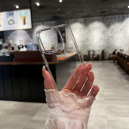 iPhone Hülle Transparent TPU Stoßfest Klar 11–16 Pro Max