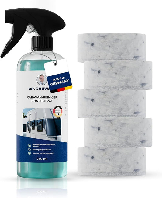 Caravanreiniger Set 750ml mit Schwämmen