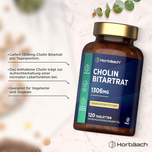 Cholin 1305 mg Tabletten 120 Stück vegan