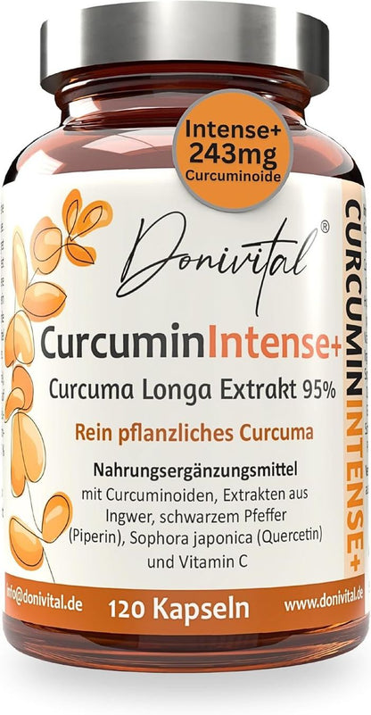 Curcumin Kapseln 95 % – 120 Stk – vegan & magensaftresistent
