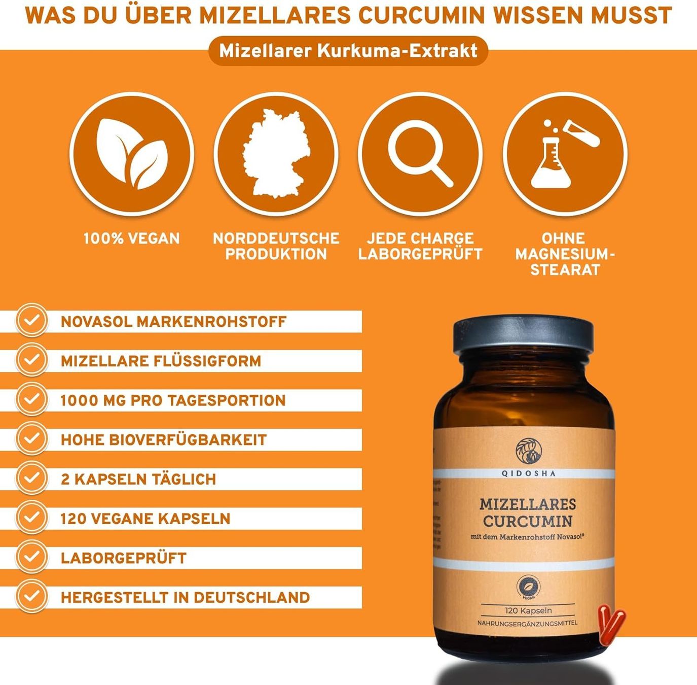 Curcumin NovaSOL Kurkuma 120 Kapseln Produktbild 2