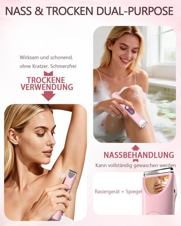 Damenrasierer IPX7 wasserdicht