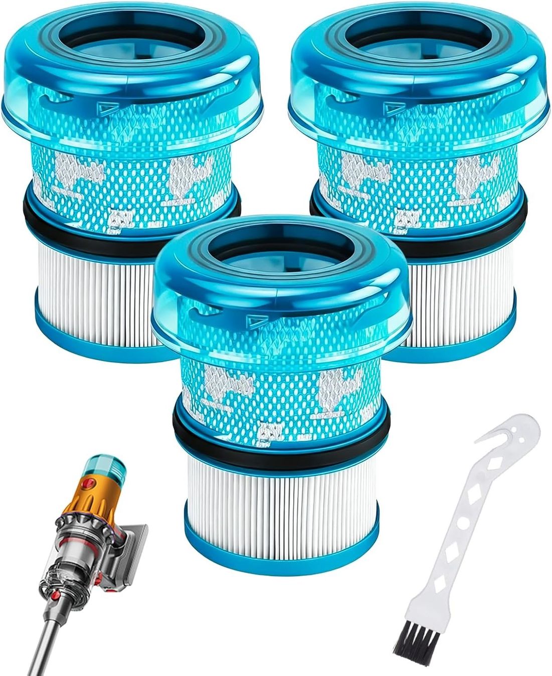 Dyson V16 HEPA Ersatzfilter 3er Set kompatibel