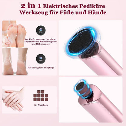 Hornhautentferner Fußpflege Set Zubehör