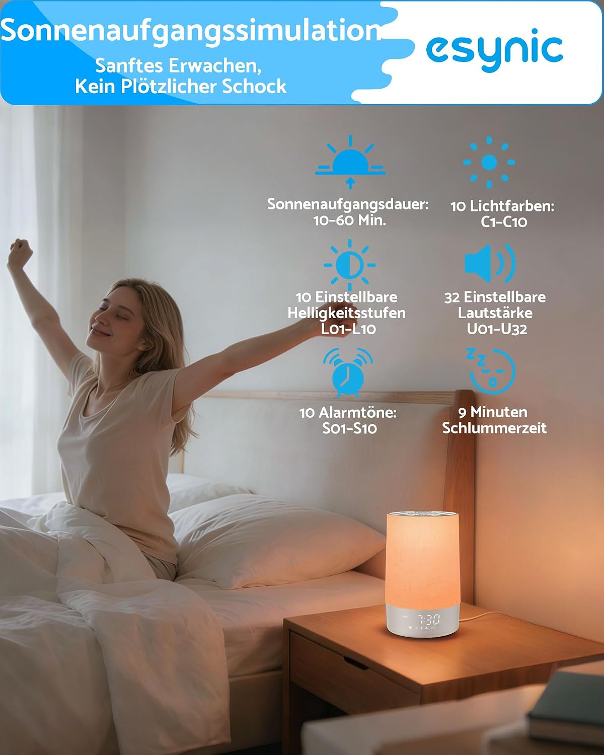 eSynic White Noise Machine 30 Sounds