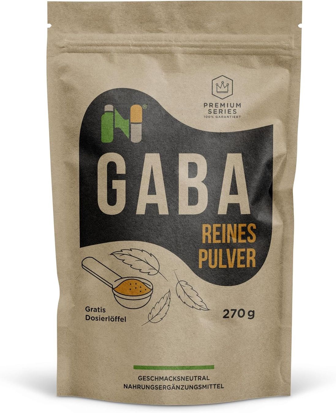 GABA Pulver 270g rein vegan 180 Portionen