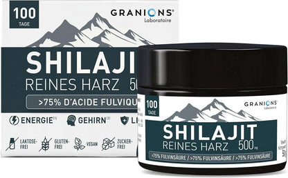 GRANIONS Himalaya Shilajit Resin 75 % Fulvinsäure