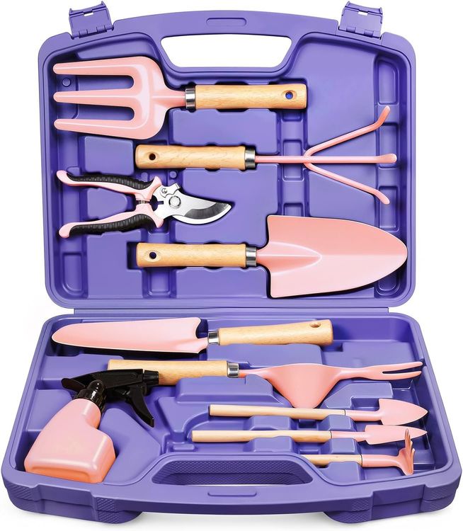 Grenebo Gartengeräte Set 12-teilig mit Tasche