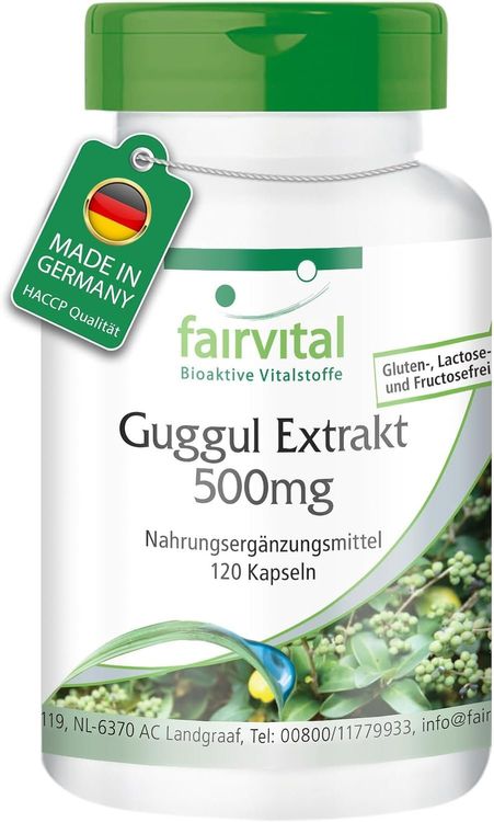 Guggul Extrakt 500mg 120 Kapseln Vegan