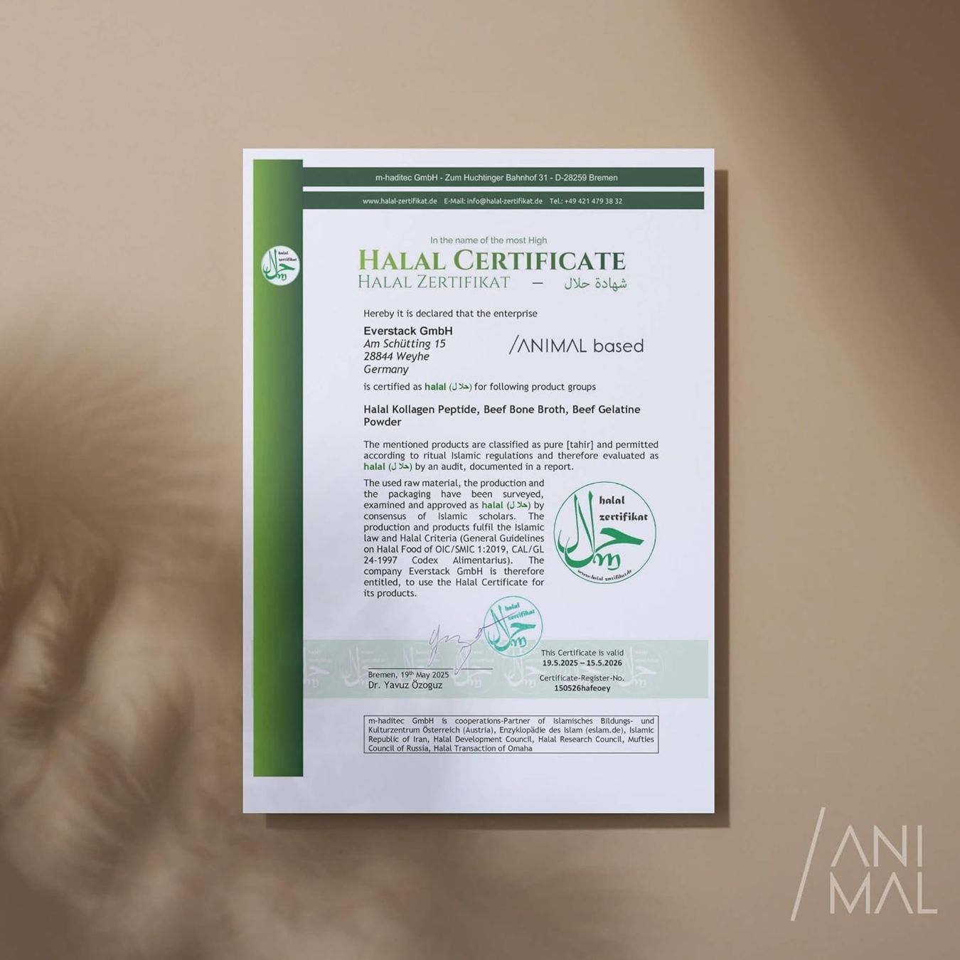 Halal Kollagen Pulver 200g Typ 1 und 3