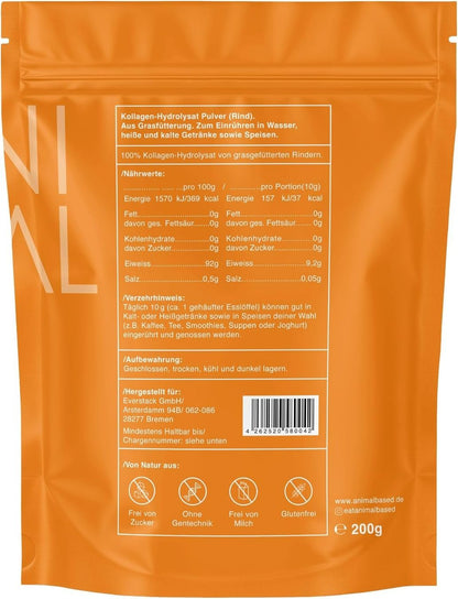 Halal Kollagen Pulver 200g Typ 1 und 3
