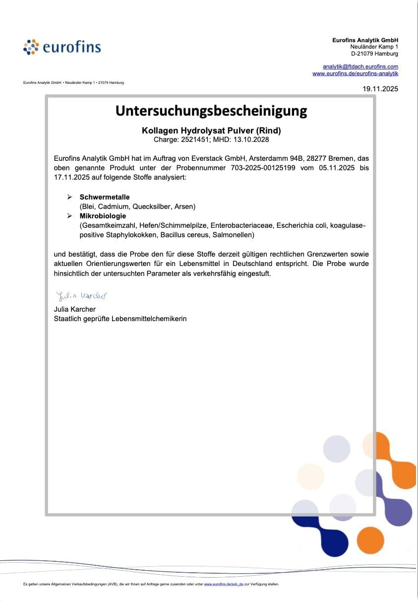Halal Kollagen Pulver 200g Typ 1 und 3