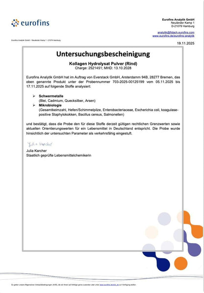 Halal Kollagen Pulver 200g Typ 1 und 3