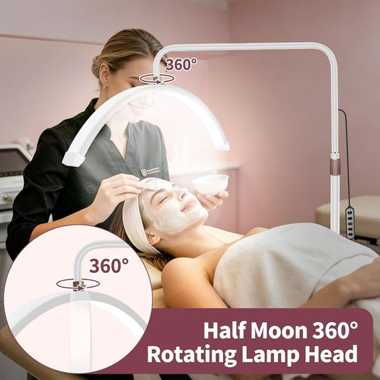 Halbmond LED Lampe Beauty mit Handyhalter