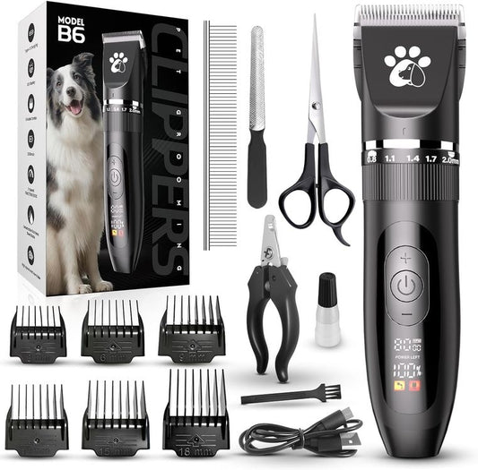 Hundeschermaschine Akku LED 3 Stufen Hunde Katzen