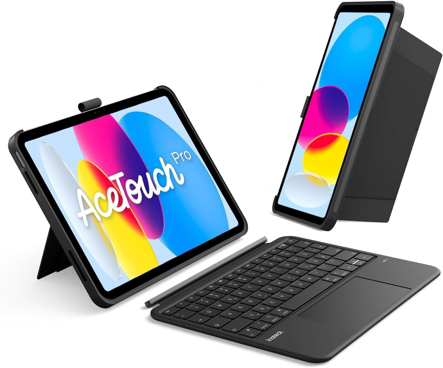 Inateck iPad 11 Tastatur Hülle QWERTZ Schwarz
