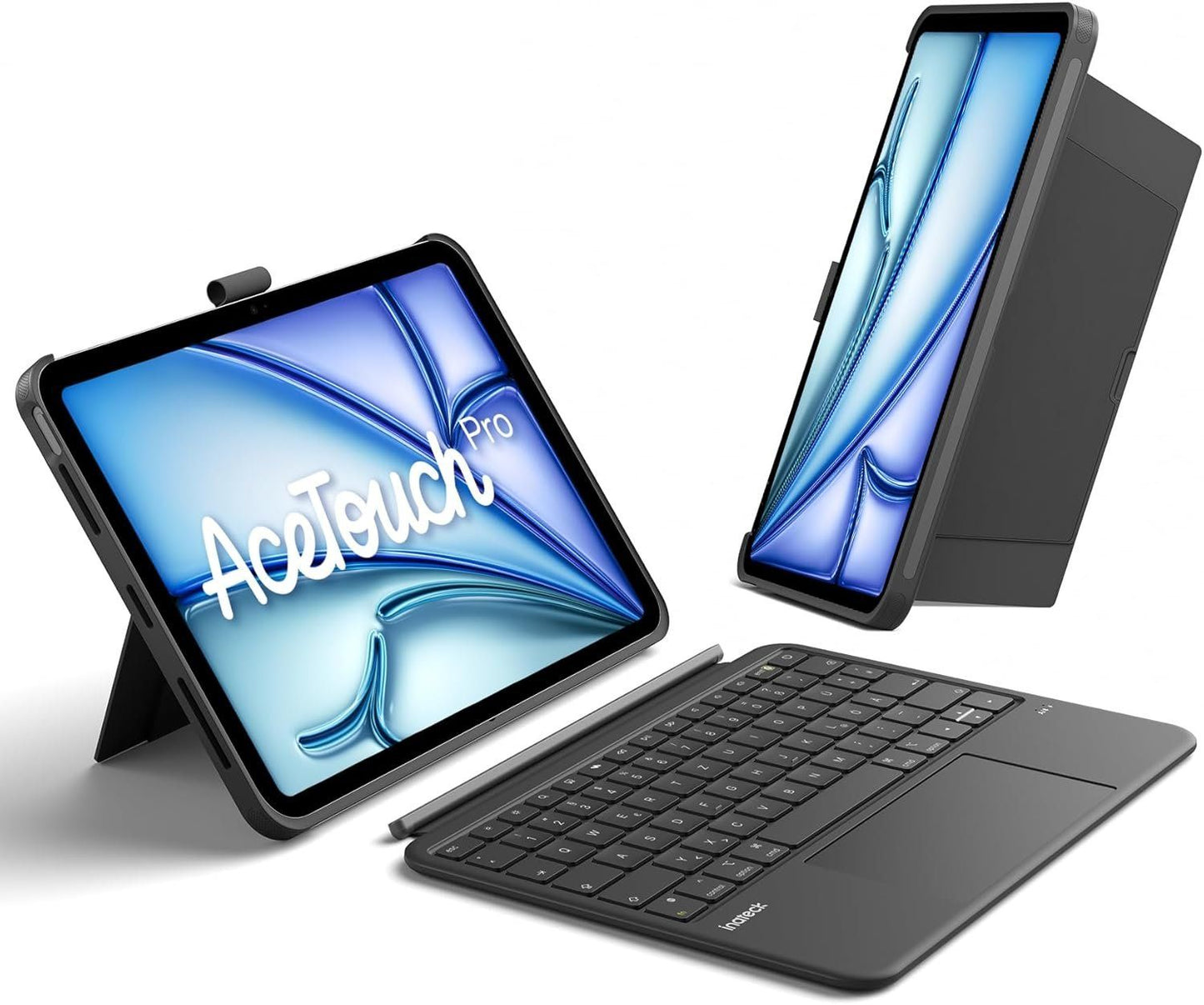 iPad Air 11 Tastatur Hülle QWERTZ Touchpad