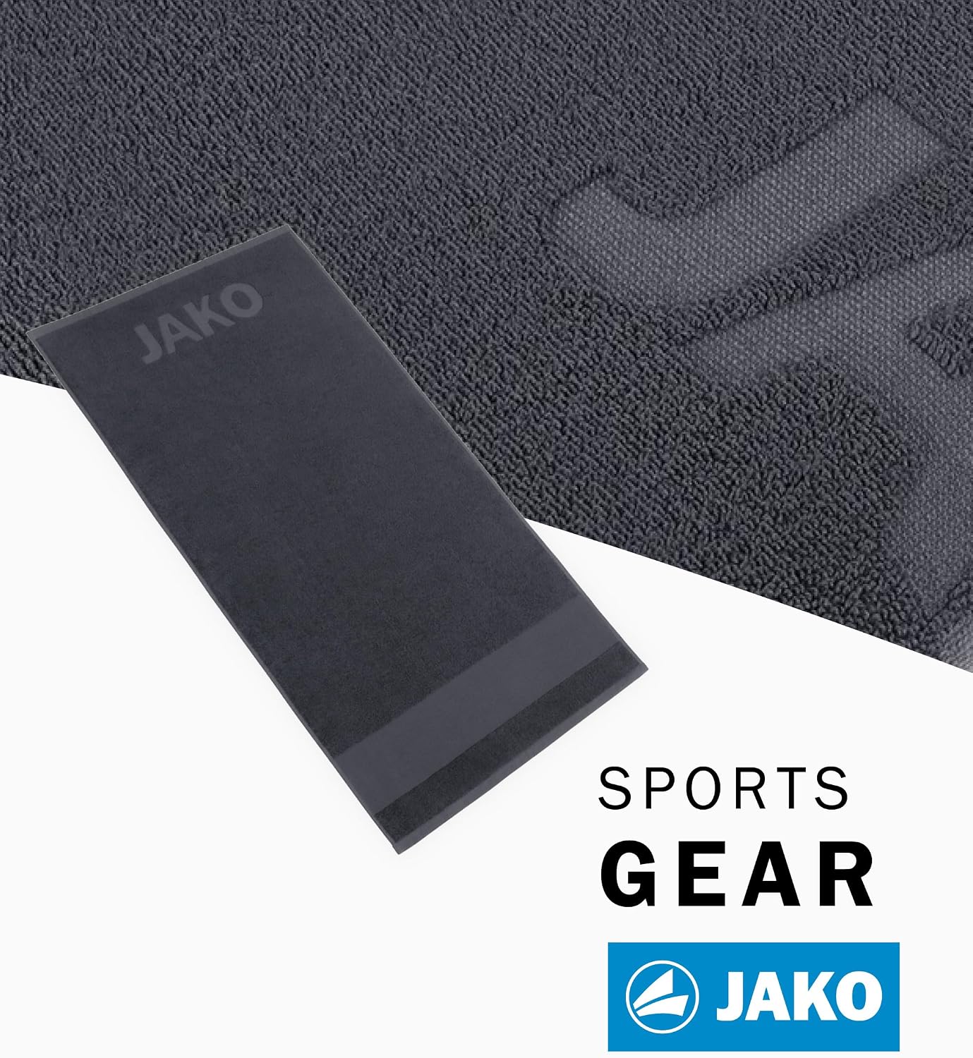 JAKO Handtuch anthrazit Detailansicht