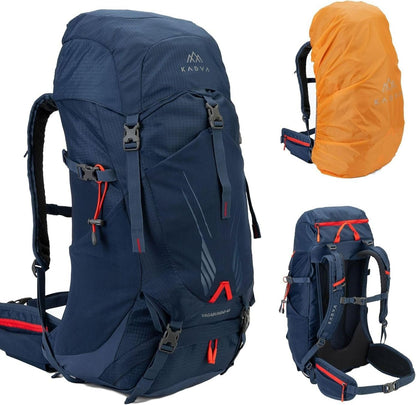KADVA Trekkingrucksack 40L mit Regenhülle