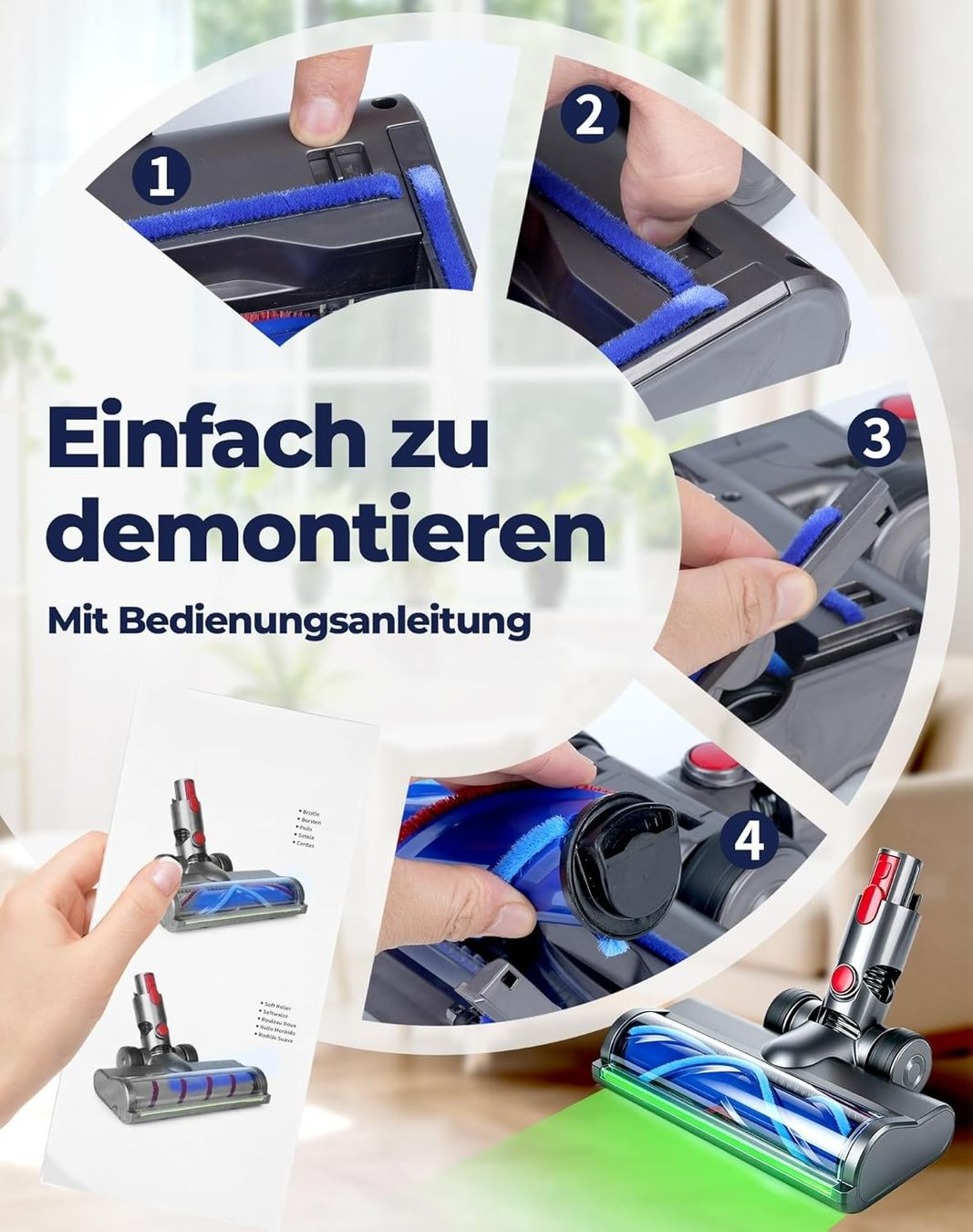 LED Anti-Tangle Dyson Bürste neu und originalverpackt
