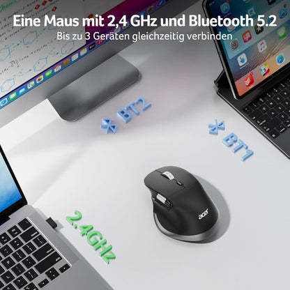 Acer Dual-Mode Maus 4800 DPI – BT & 2.4G – Ergonomisch – Produktbild 2