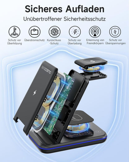 3-in-1 Wireless Ladestation 15W für Samsung Galaxy & Watch – Produktbild 2