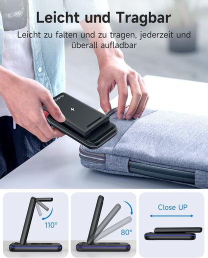 3-in-1 Wireless Ladestation 15W für Samsung Galaxy & Watch – Produktbild 3