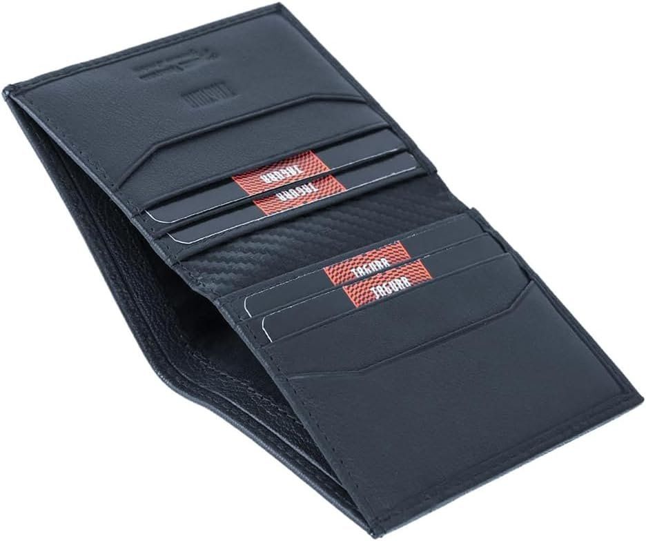 JAGUAR Kartenhalter aus Leder – 10 Kartenfächer Blau – Produktbild 3