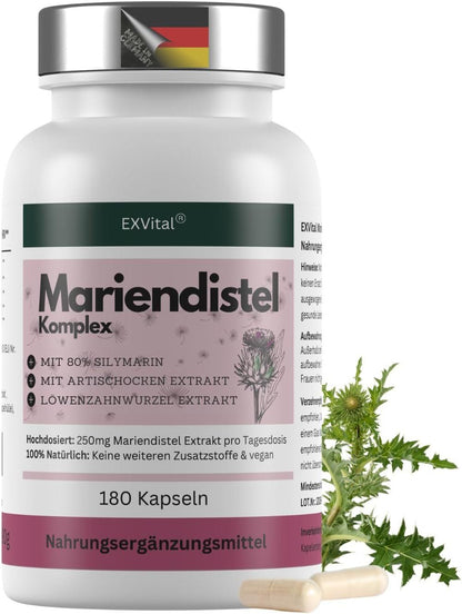 Mariendistel Komplex 250 mg – mit Artischocke & Löwenzahn