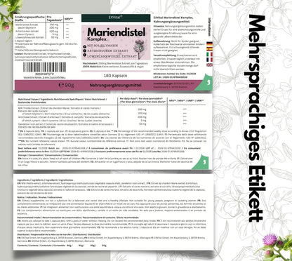 Mariendistel Komplex 250 mg – mit Artischocke & Löwenzahn