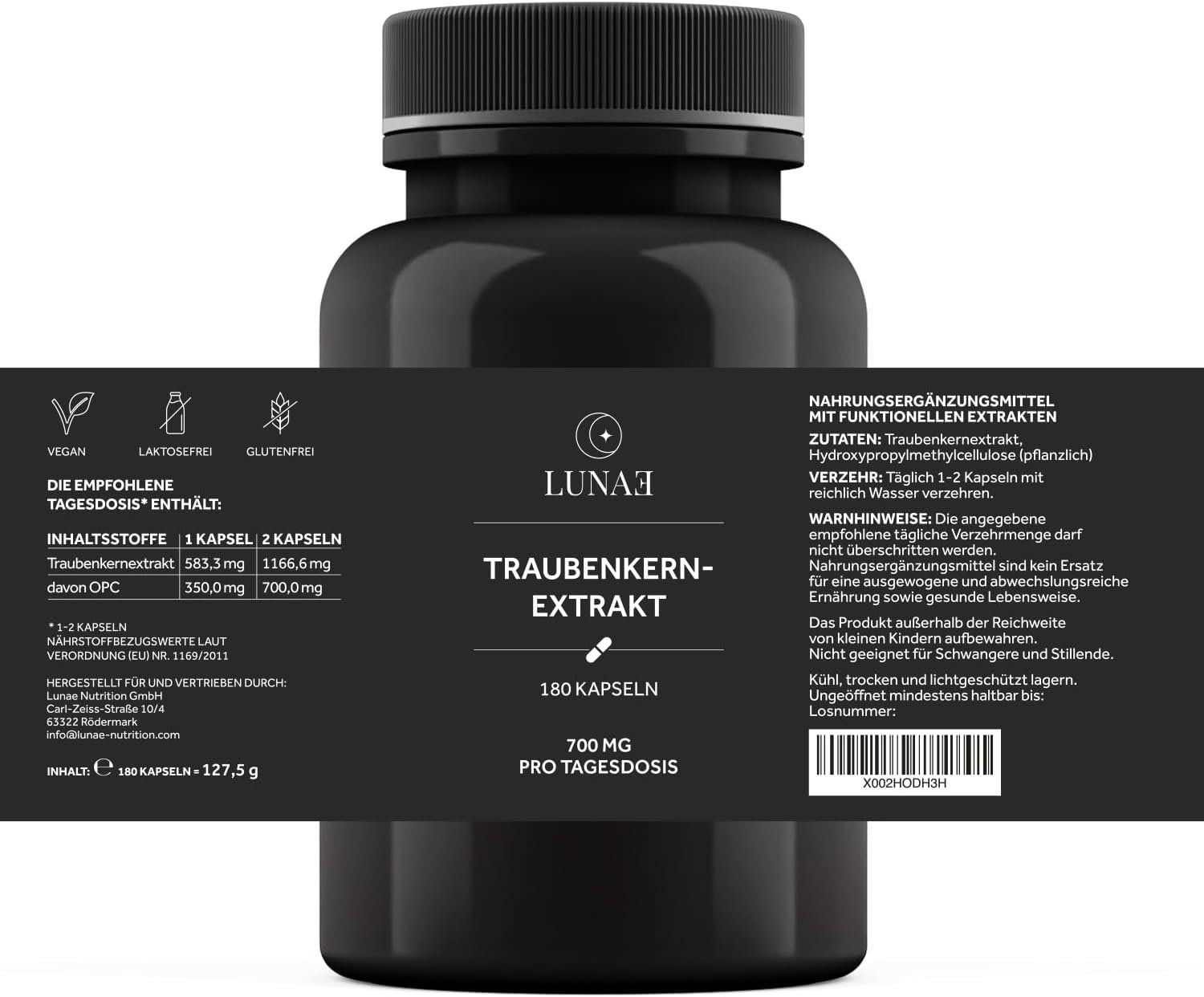 OPC Traubenkernextrakt 240 Kapseln vegan