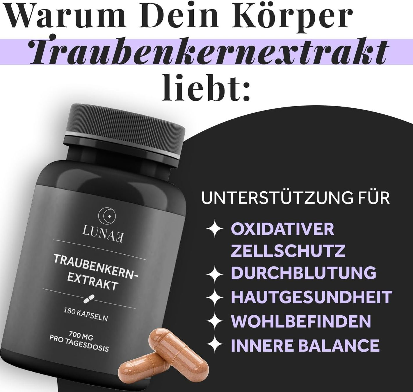 OPC Traubenkernextrakt 240 Kapseln vegan