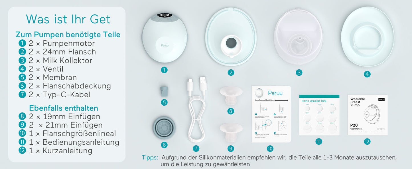 Paruu elektrische Milchpumpe Vorteile und Funktionen