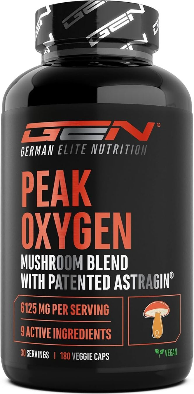 Peak Oxygen Kapseln 6-Pilz-Komplex Produktbild