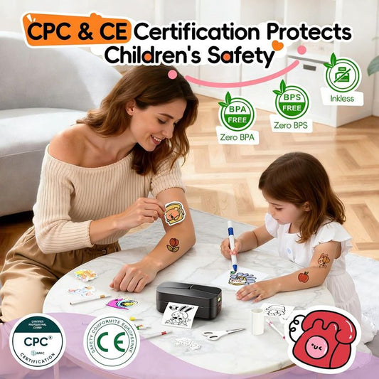 Phomemo TK32 Kinder Tattoo Drucker Set Thermodrucker