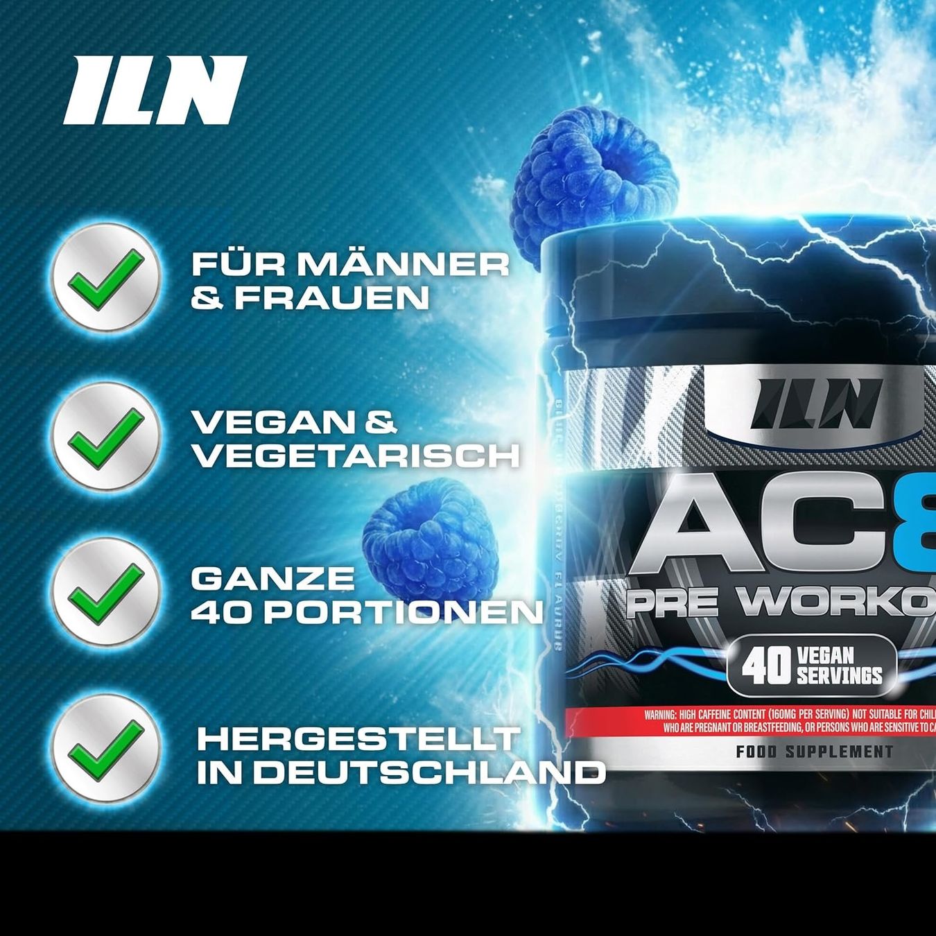 Blue Raspberry Sportnahrung