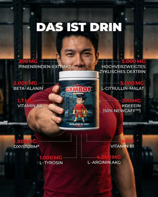 Pre Workout Booster 500g Pfirsich Kaktusfeige Gymboy