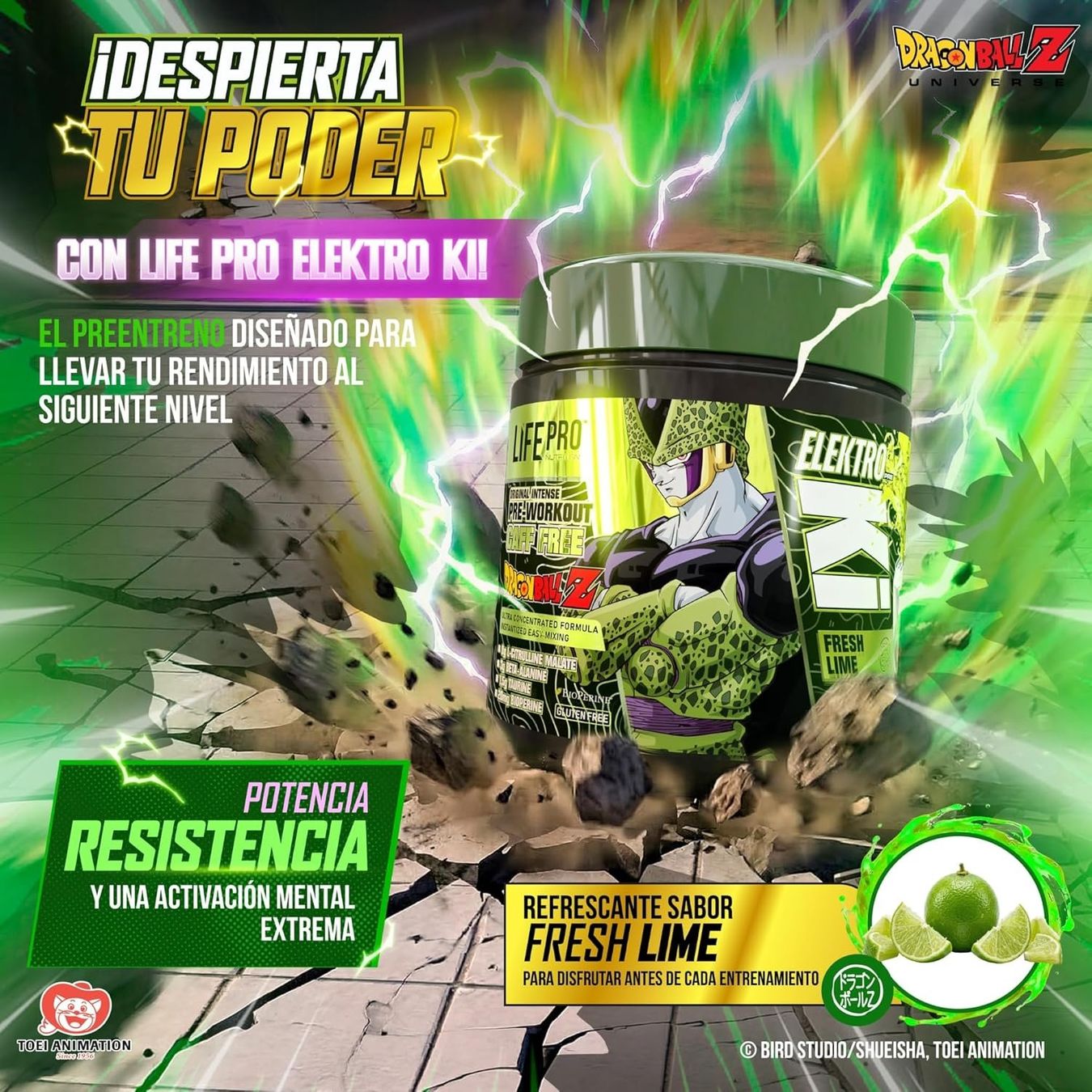 Pre Workout Booster ohne Koffein Limette Produktbild 1