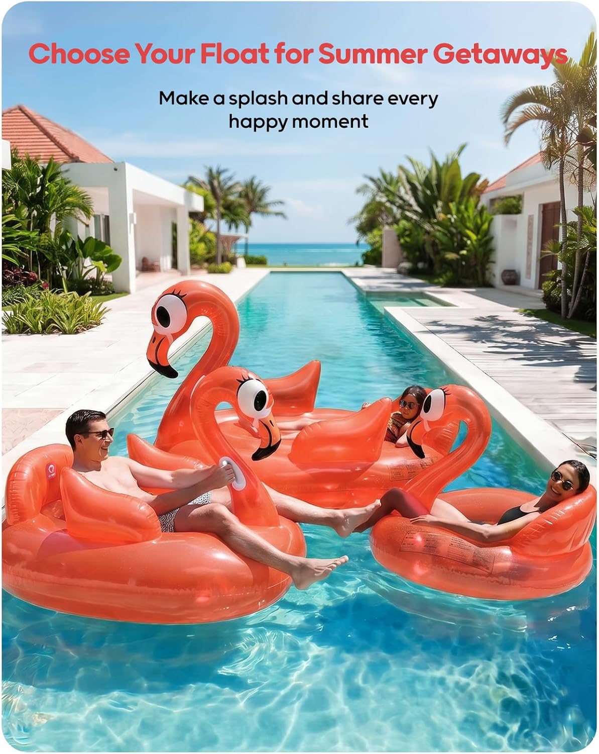 QPAU Flamingo Pool Float Small – Ansicht 4