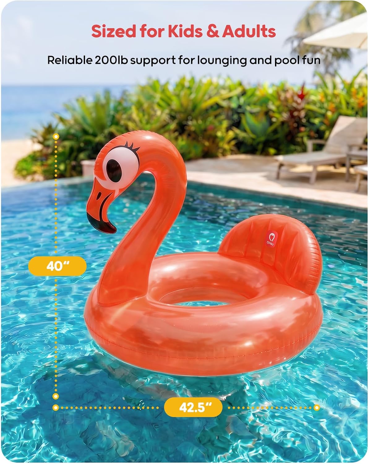 QPAU Flamingo Pool Float Small – Ansicht 6
