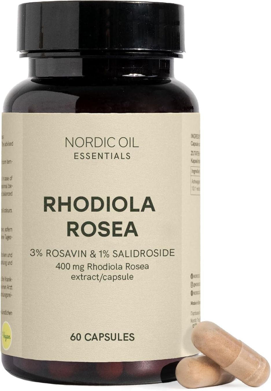 Rhodiola Rosea Rosenwurz Extrakt Kapseln Produktbild 1