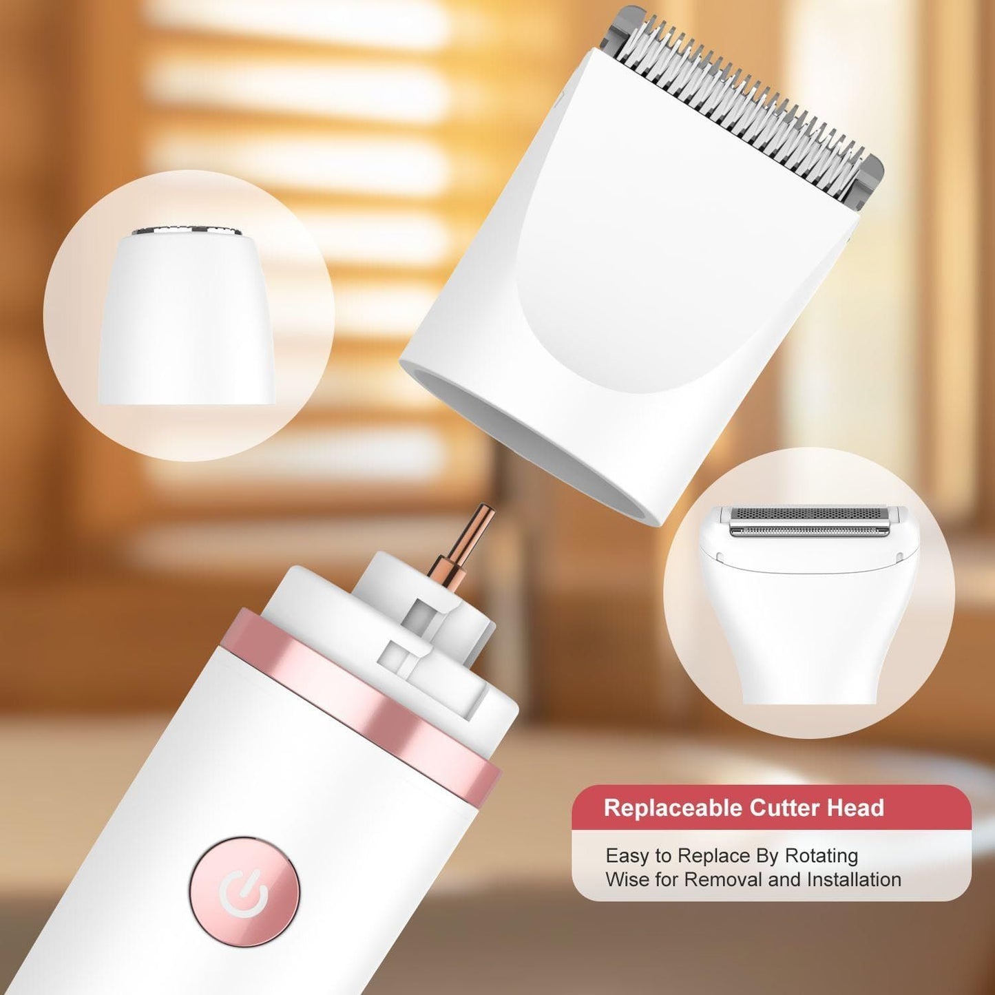 3-in-1 Damenrasierer elektrisch – Nass & Trocken, USB-C – Bild 8