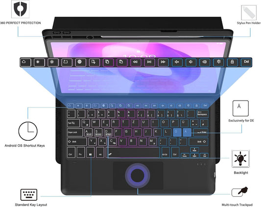 Tastaturhülle Lenovo Idea Tab Pro 12,7 (2025) QWERTZ