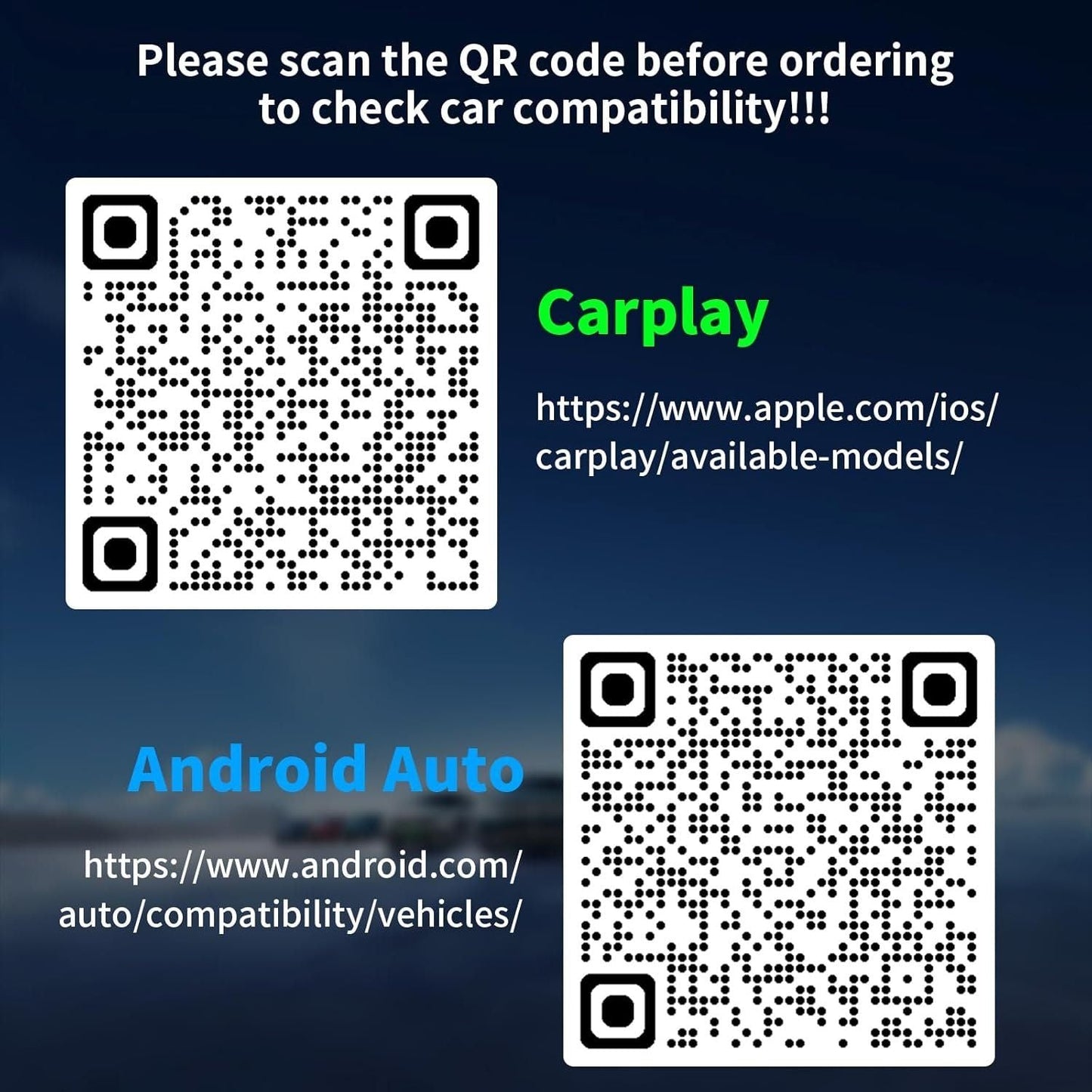 2-in-1 Wireless CarPlay & Android Auto Adapter Mini