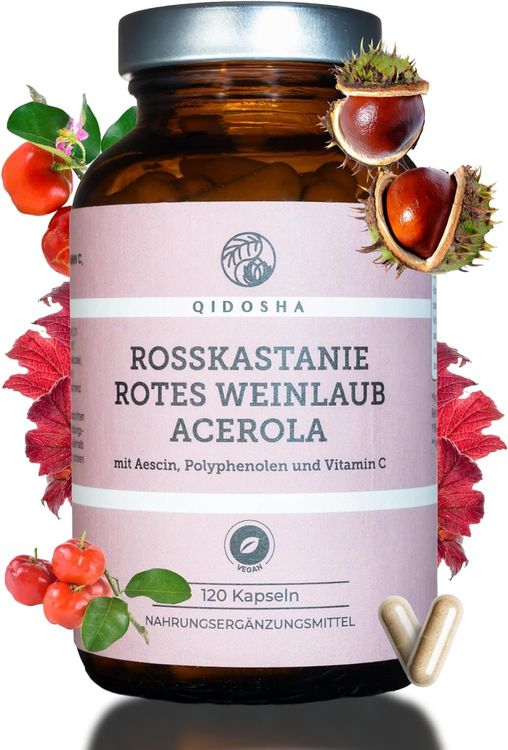 Rosskastanie Weinlaub Acerola Kapseln 120