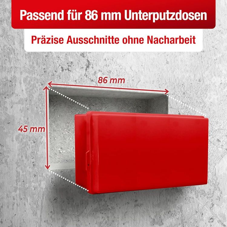 SDS Plus Lochmeissel 85x45 mm Unterputzdosen