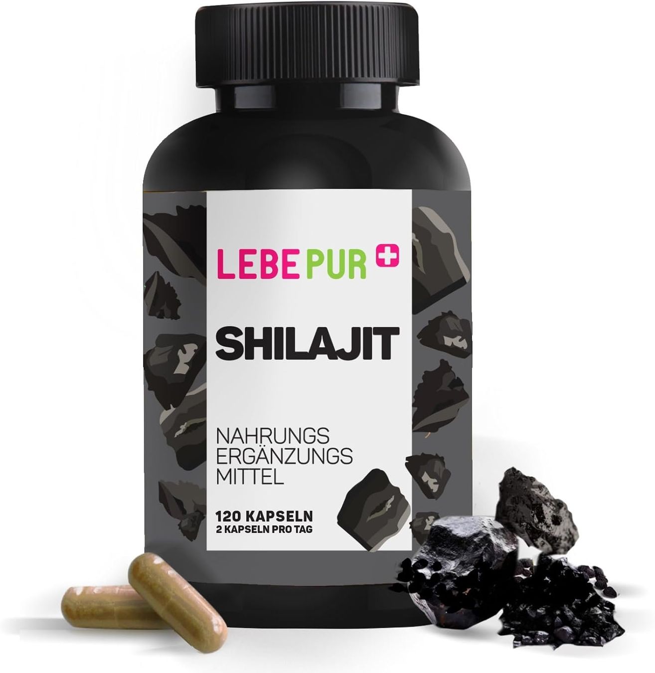 Shilajit Kapseln 1000 mg – 120 Stk – vegan & laborgeprüft