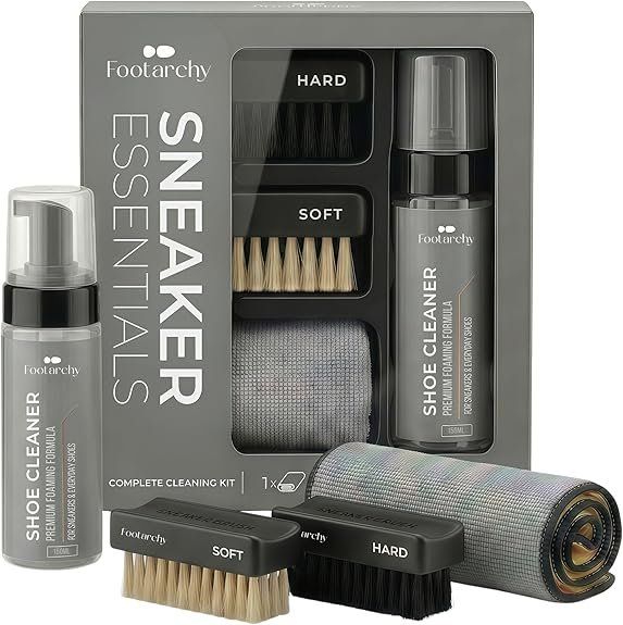 Schuhpflege Set 150 ml mit 2 Bürsten