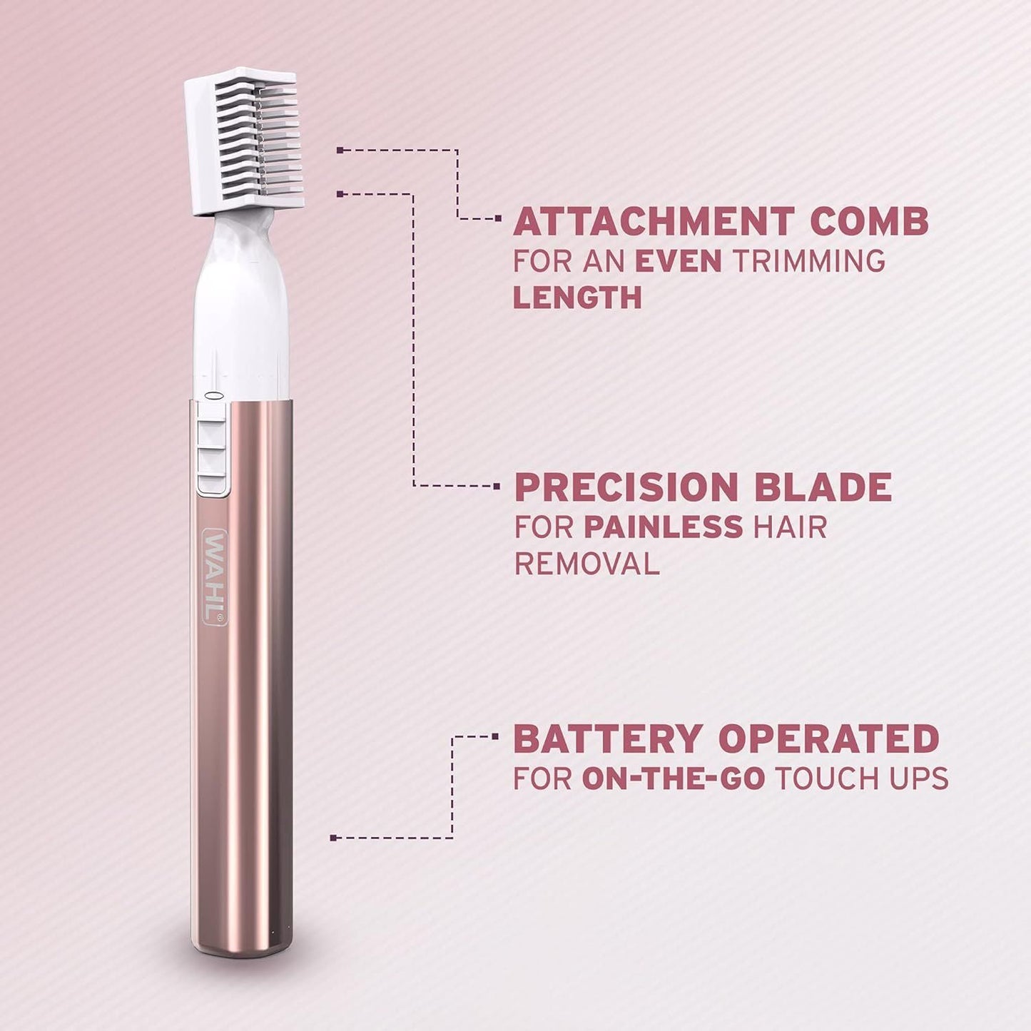 Wahl Damen Rasierer Set 2in1 Trimmer Augenbrauen – Bild 7